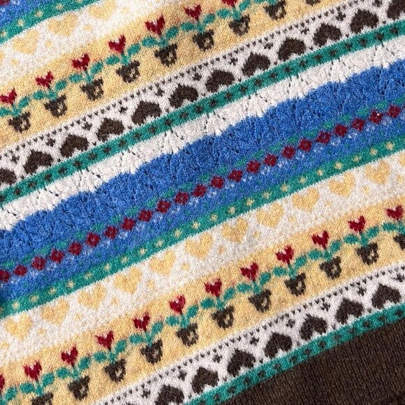 Vintage style Stradivarius fair isle cardigan - Picture 3 of 5